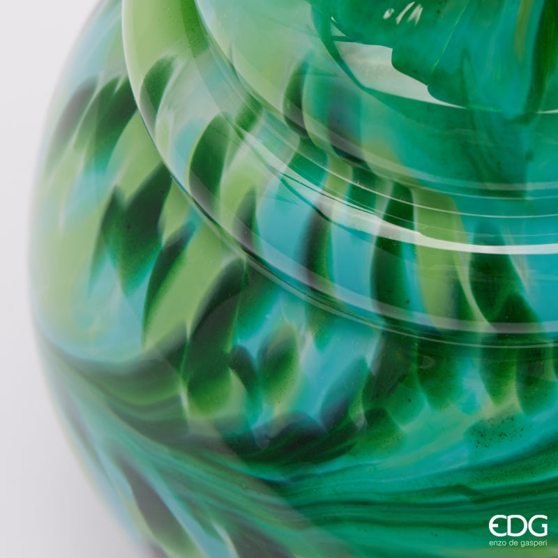 edg enzo de gasperi edg enzo de gasperi vaso macula bottiglia h 31 cm d 19 cm vetro green ean 8059824485250