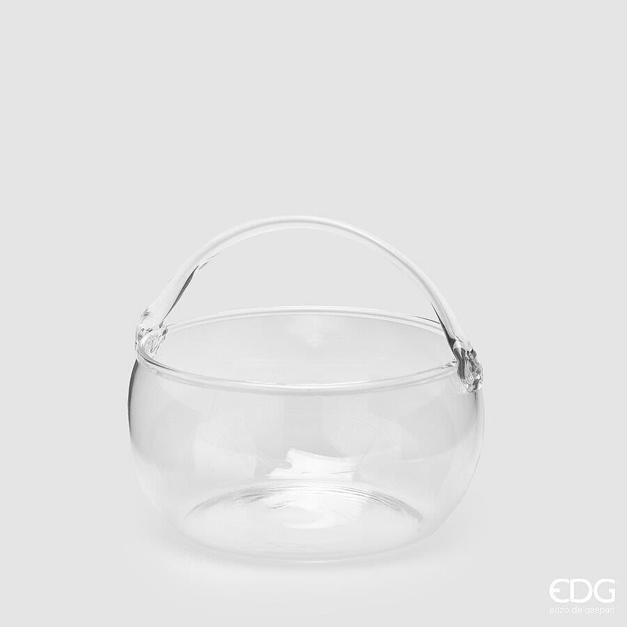 edg enzo de gasperi edg enzo de gasperi vaso nida cesto h 16 cm d 165 cm natural trasparente ean 8059824583499