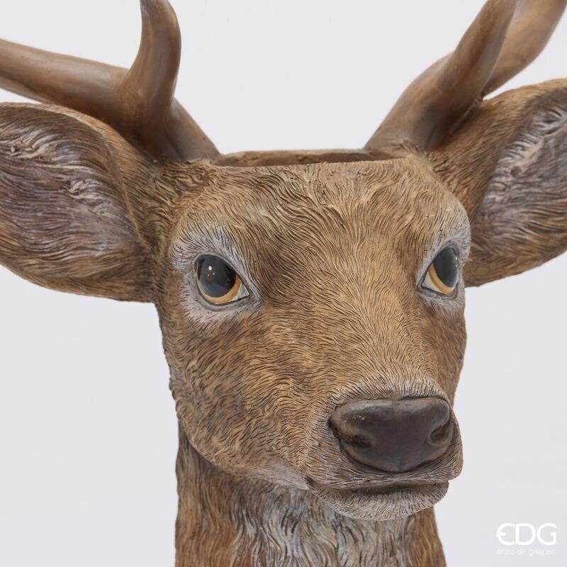 EDG Enzo De Gasperi Deer Vase Hazelnut 37x33xH47 cm – Christmas Decoration