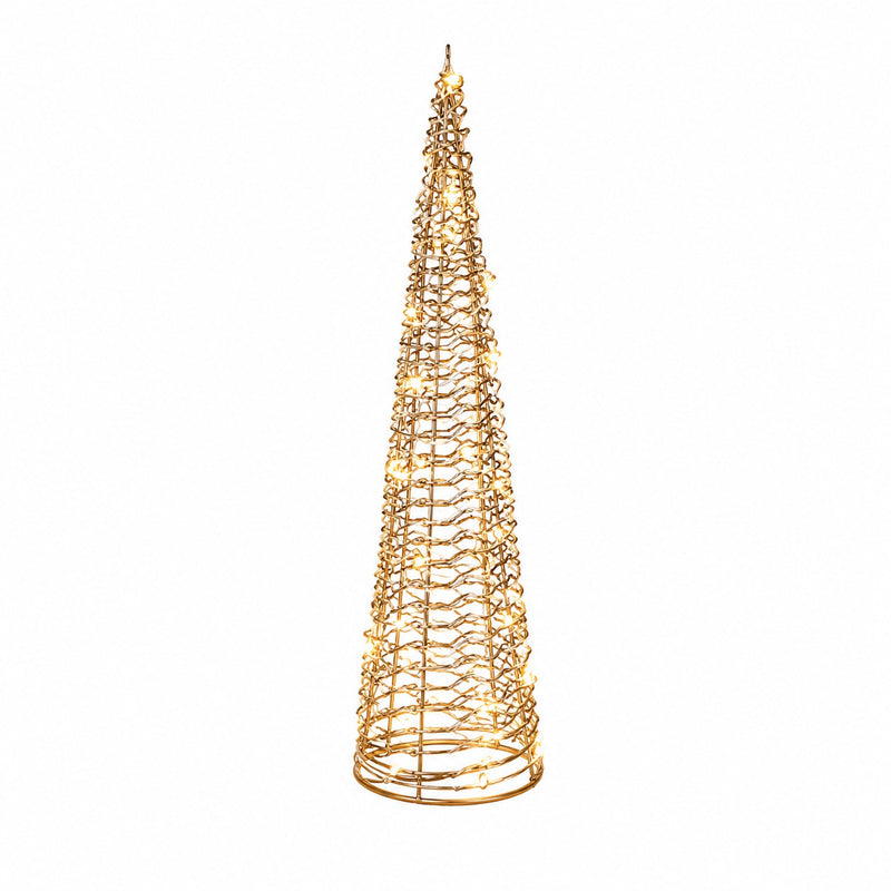Ad Trend Christmas Tree Gold 40 LED H 80 Battery Operated Cm Warm Light