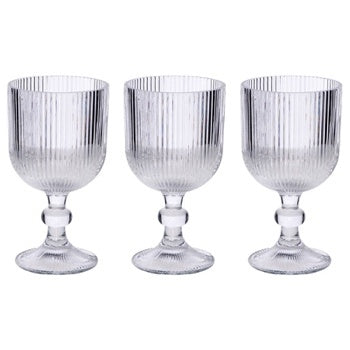 Ad Trend Set 3 Calici Andros in Vetro 330 ml – Bicchieri Eleganti per Vino e Tavola