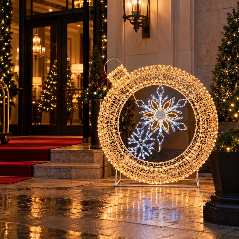 Ad Trend Luminous Christmas Ball 1524 LED 120x21xH137 cm – Christmas Decoration