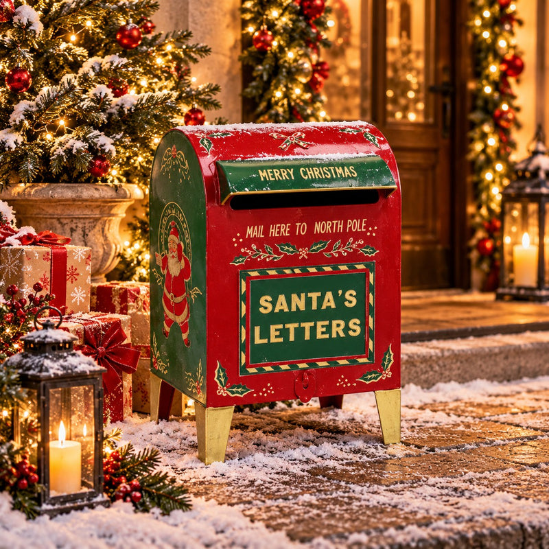 Ad Trend Christmas Mailbox in Iron 23x18xH35 cm – Christmas Decoration