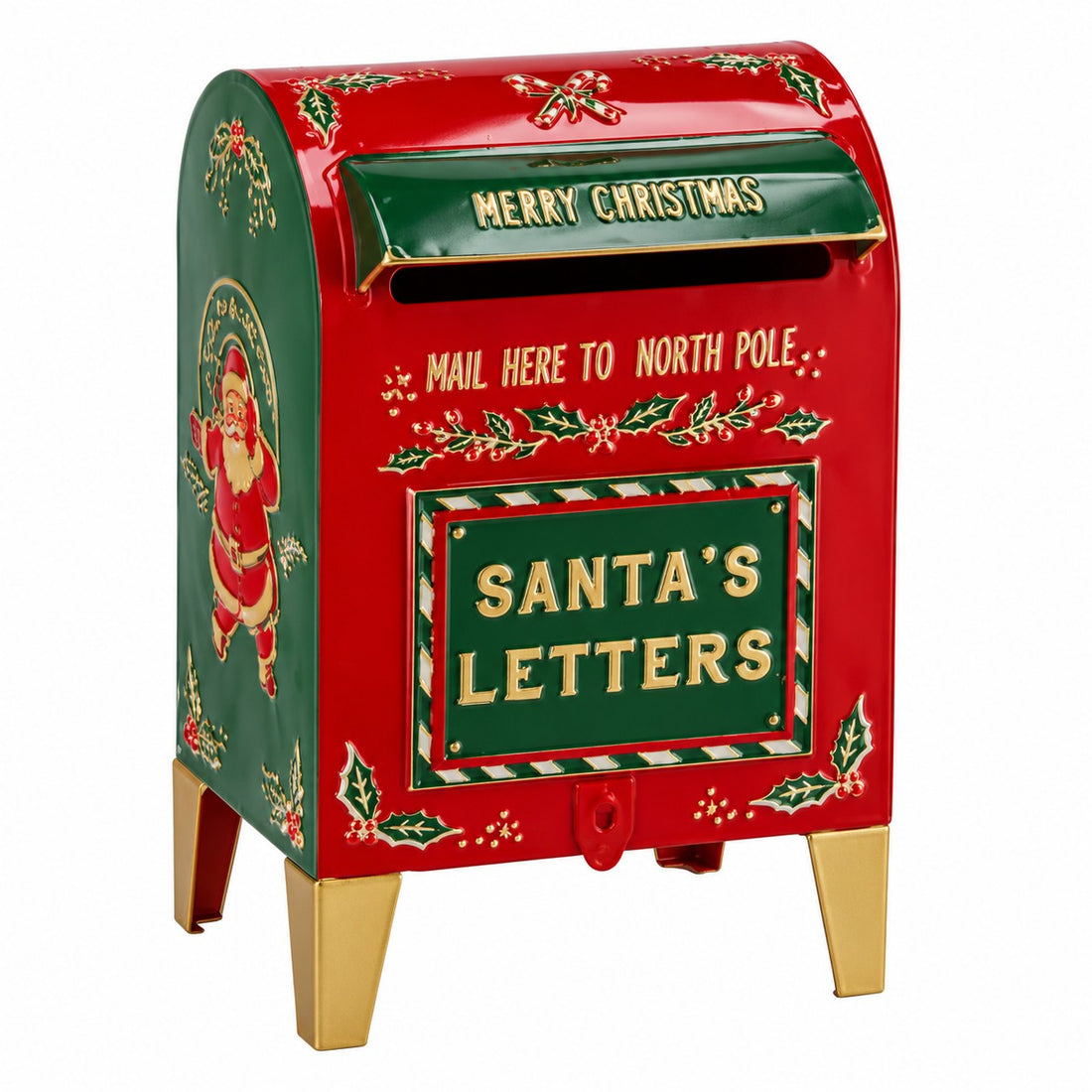 Ad Trend Christmas Mailbox in Iron 23x18xH35 cm – Christmas Decoration