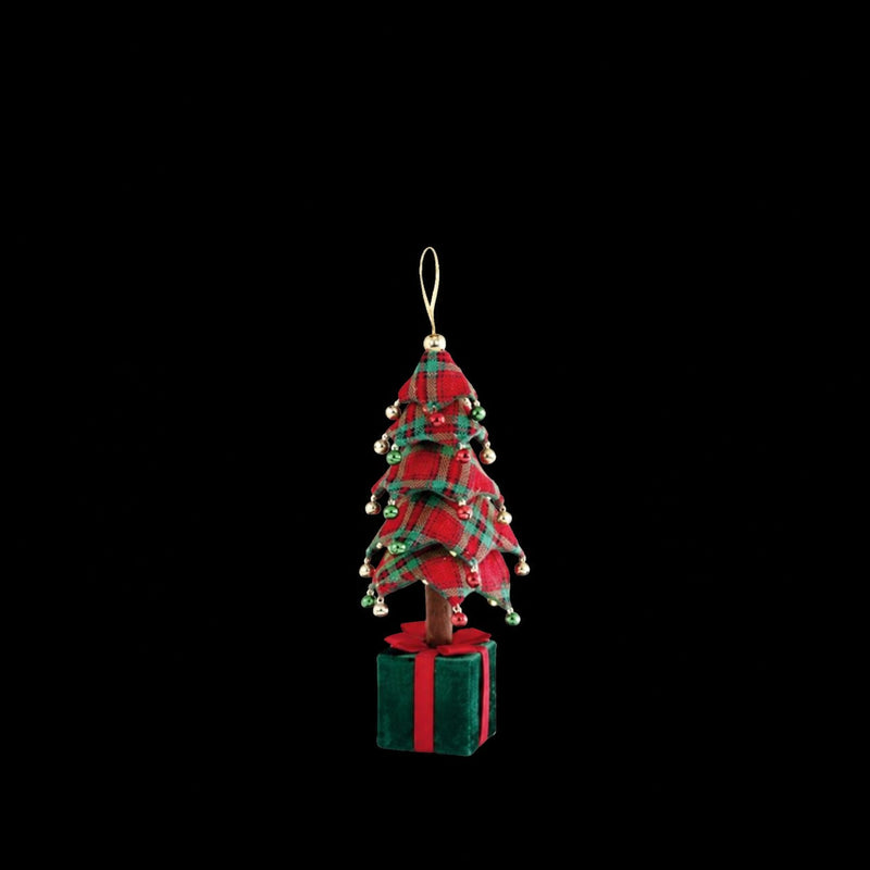 Ad Trend Christmas Tree with Tartan Gift Pack 25x25xH70 cm – Christmas Decoration