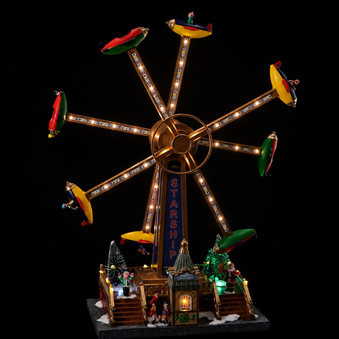 Trend Christmas Carousel with 77 LEDs 37 x 19 cm H 48 cm Multicolor