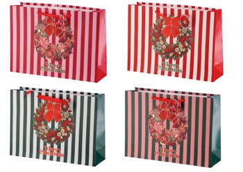 Ad Trend Christmas Gift Bag in Assorted Paper 42x12xH31 cm 1 Pcs – Pouch for Christmas Gift Packaging