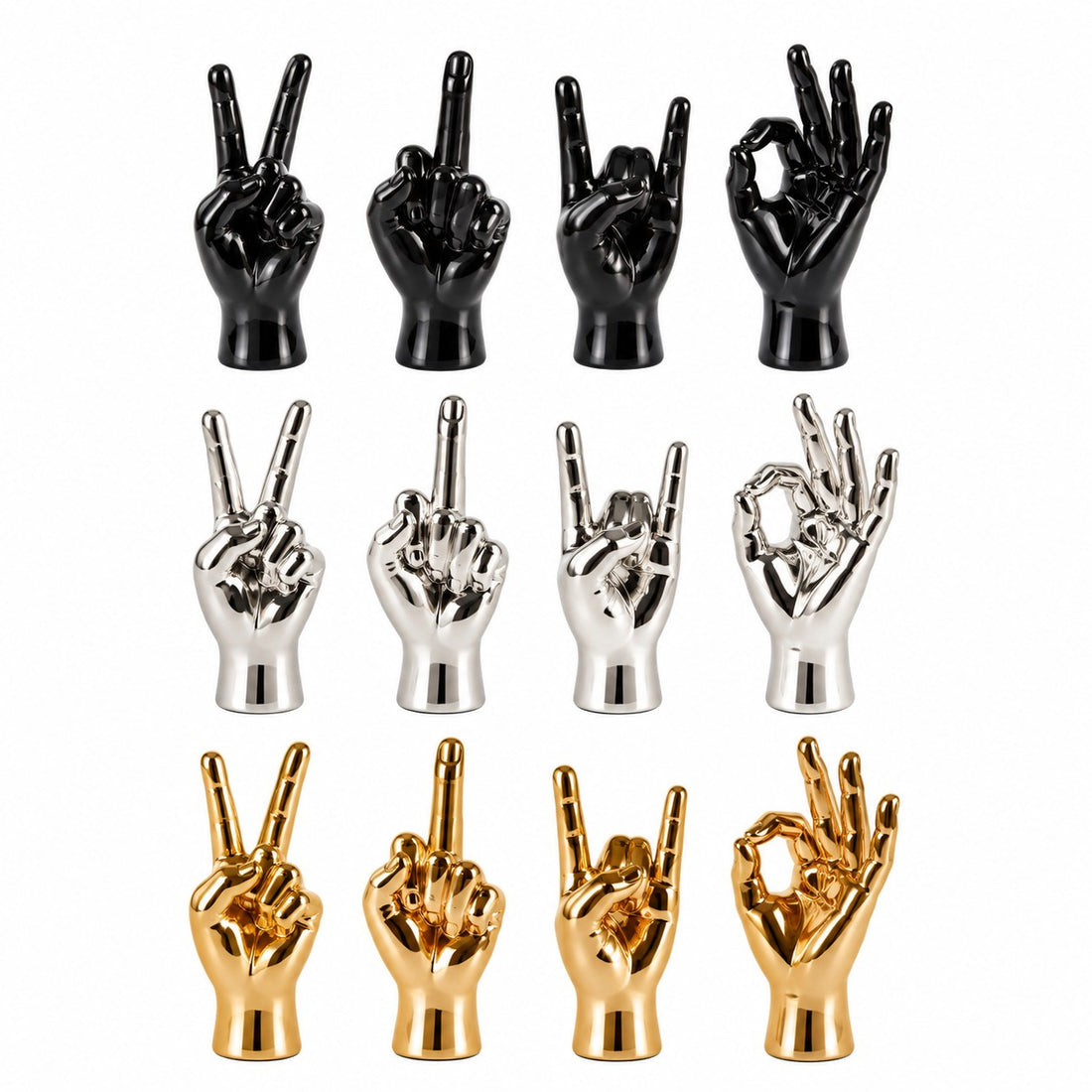 Ad Trend Hand Decoration in Assorted Resin 10x7xH22 cm 1 Pcs – Decorative Ornament and Christmas Gift Idea