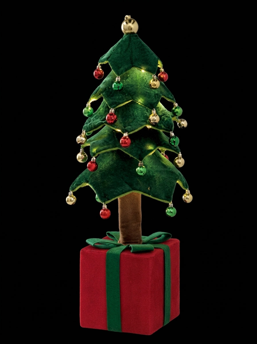 Ad Trend Decorative Christmas Tree with Green and Red Gift Box 40x40xH110 cm – Christmas House Decoration
