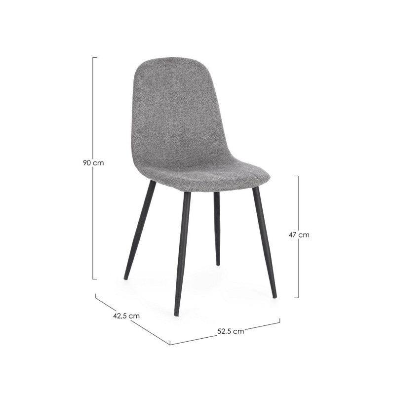 Bizzotto Irelia Dark Grey Chair