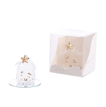 Ad Trend Glass Christmas Decoration with Nativity Scene 6x7 cm – Decorative Tree Ornament