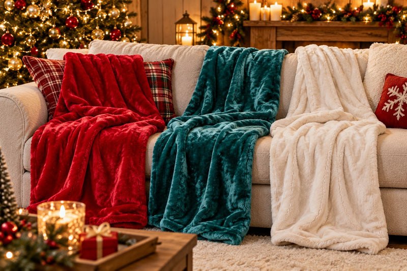 Ad Trend Christmas Flannel Plaid Assorted 130x160 cm 1 Pcs – Soft Decorative Blanket for Sofa and Bed