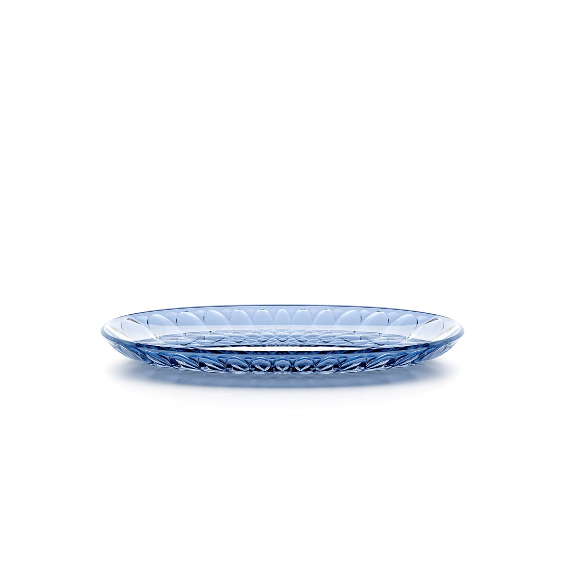 GUZZINI Small Oval Tray Vanity Bio-Based 32 x 19.5 Cm Blue