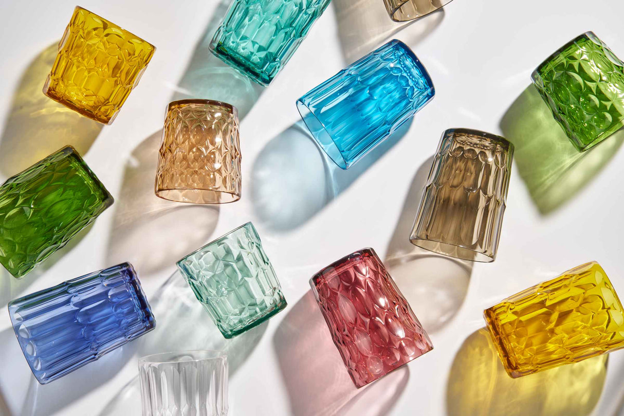 guzzini guzzini bicchiere alto decoro 1 vanity bio based d 86 cm h 118 cm verde ninfea ean 8008392395911