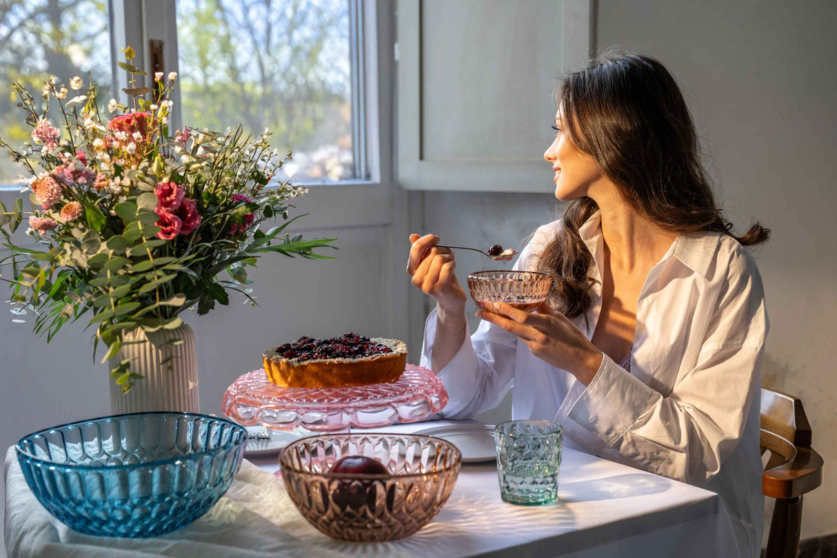 guzzini guzzini alzata con campana vanity bio based d 30 cm rosa flamingo ean 8008392397625