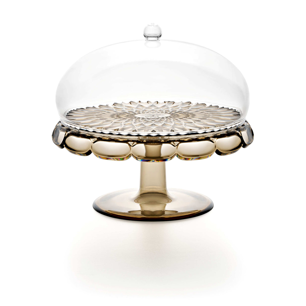 GUZZINI Vanity Bio-Based Cake Stand with Dome D 30 Cm Smoke