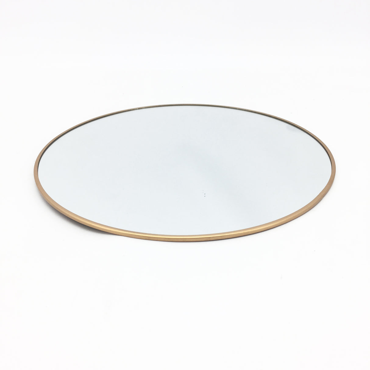 Vimin Box Mirror Round Centerpiece D 29 Cm Gold