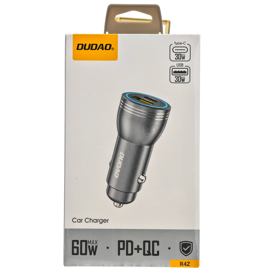 L'Arcolaio 60W USB-C Power Delivery + USB-A Quick Charge Car Charger for Cigarette Lighter Black