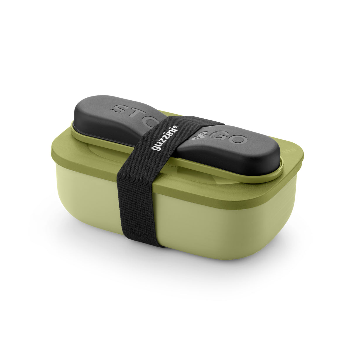 guzzini guzzini set lunch box con posate da viaggio store go verde avocado ean 8008392402336