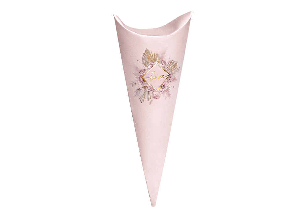 Scotton Cone Envelope Pampas Love 190 Mm Pink 10 Pcs