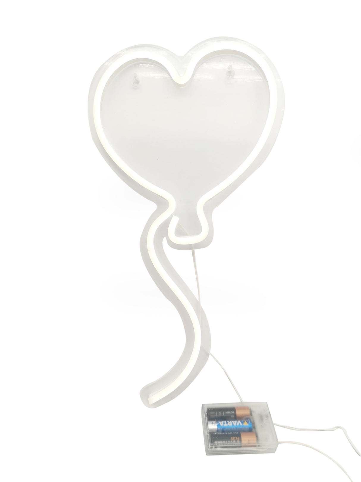Wicker Box Heart Balloon Led Acrylic H 42 Cm L 23 Cm L 1.5 Cm