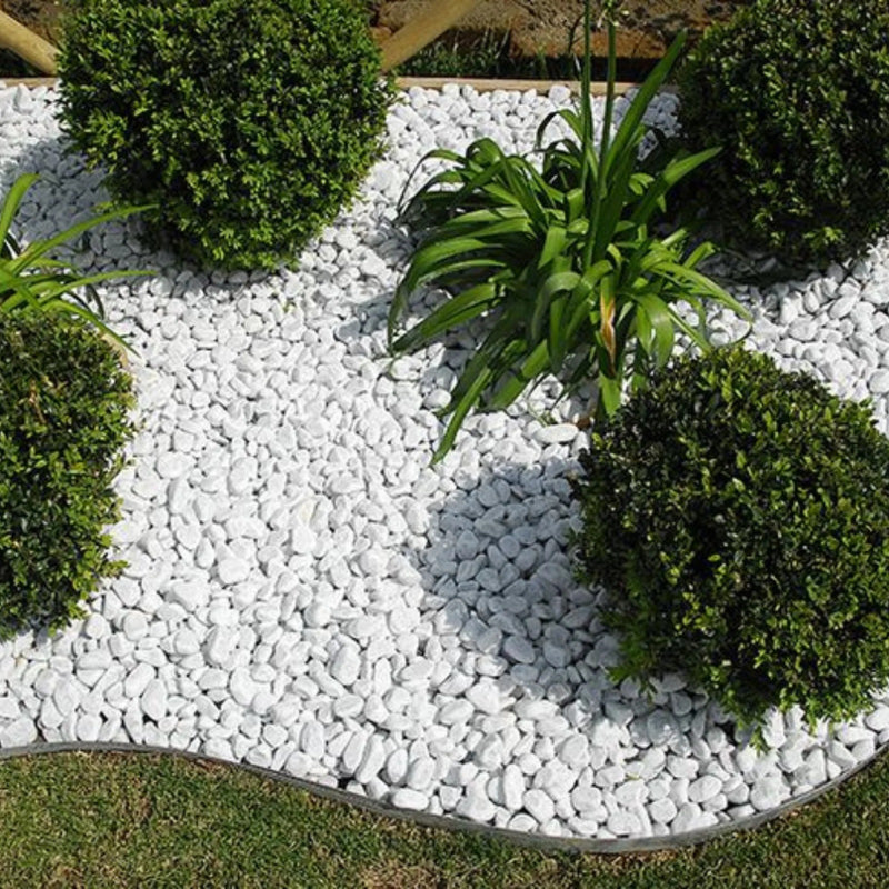 The Spinning Wheel Pebbles White Carrara 25 / 40 Mm 20 Kg