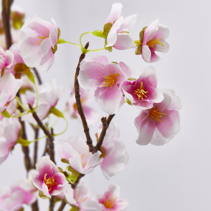 EDG Enzo De Gasperi Artificial Peach Blossom Branch H 105 Cm Light Pink