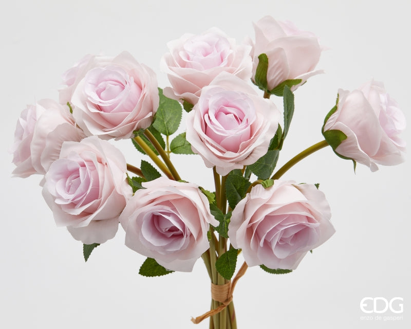 edg enzo de gasperi edg enzo de gasperi mazzo rosa 10 pz con foglie ass h 40 cm bouquet lavender 1 pz ean 8059824531049