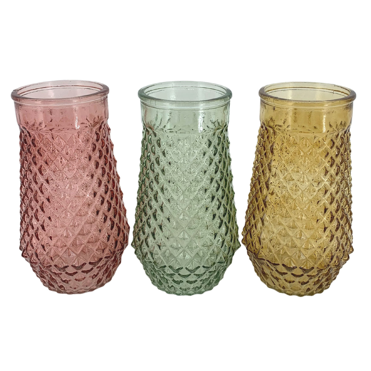 Wicker Flower Box Faceted D 8 Cm H 20 Cm 1 Pc