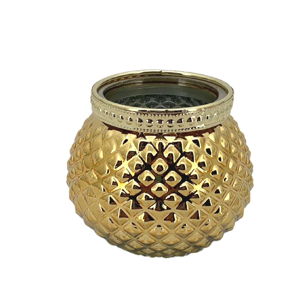 Vimin Box Sphere Candle Holder D 8 Cm H 10 Cm Gold