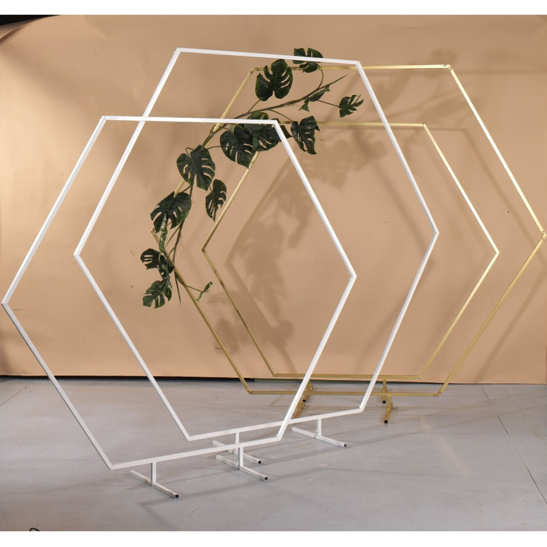Wicker Box Structure Hexagon D 200 Cm Gold