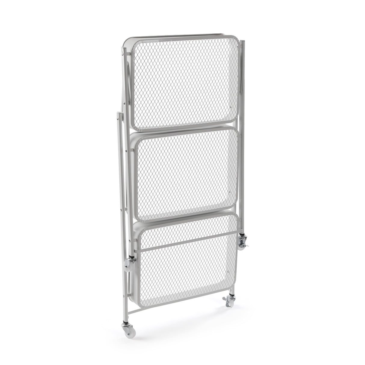 Versa Folding Cart in White Metal