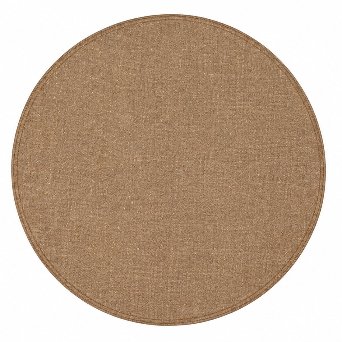 Versa Round Placemat in Dark Beige PVC Ø 38 cm – Practical, Washable Table Mat