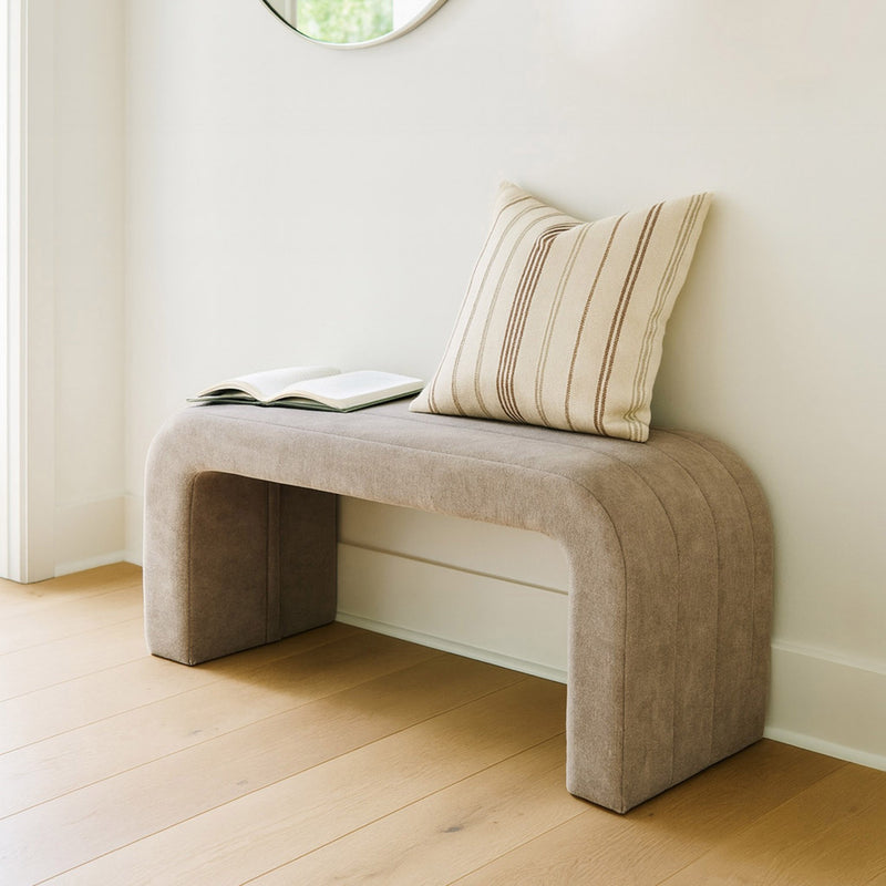 Pancha Upholstered Bench Beige