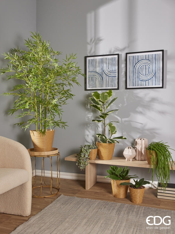 EDG Enzo De Gasperi Phalaenopsis Orchid Leaf x5 Artificial H 27 Cm Green