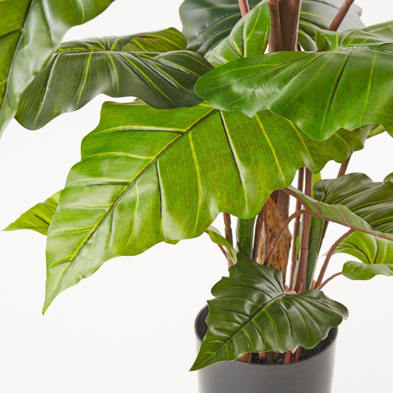 edg enzo de gasperi edg enzo de gasperi alocasia chic con vaso artificiale h 170 cm green ean 8059824908964