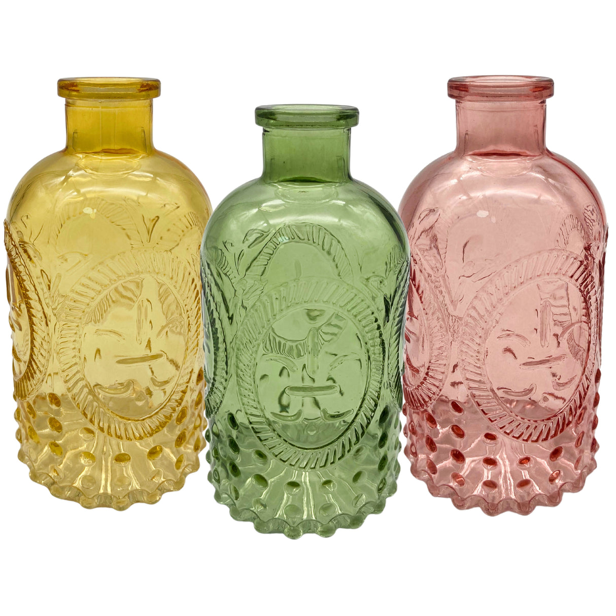 Vimin Box Straight Glass Bottle D 6.5 - 3 Cm H 13 Cm Mix Set 3 Pcs