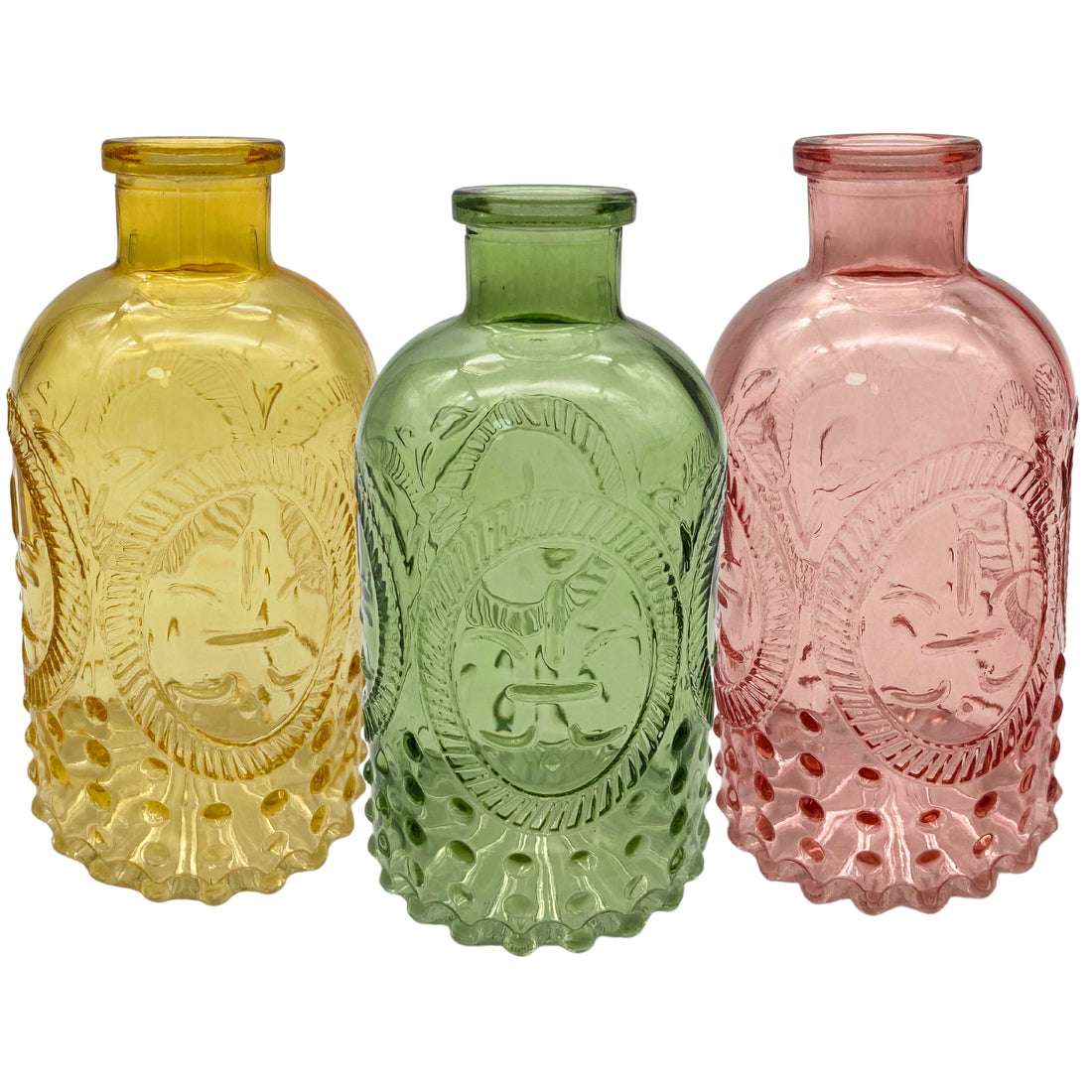 Vimin Box Straight Glass Bottle D 6.5 - 3 Cm H 13 Cm Mix Set 3 Pcs