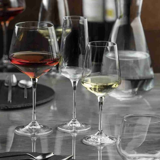 RCR Cristalleria Italiana Aria - A46 White Wines - Set of 6 Glass Wine Glasses