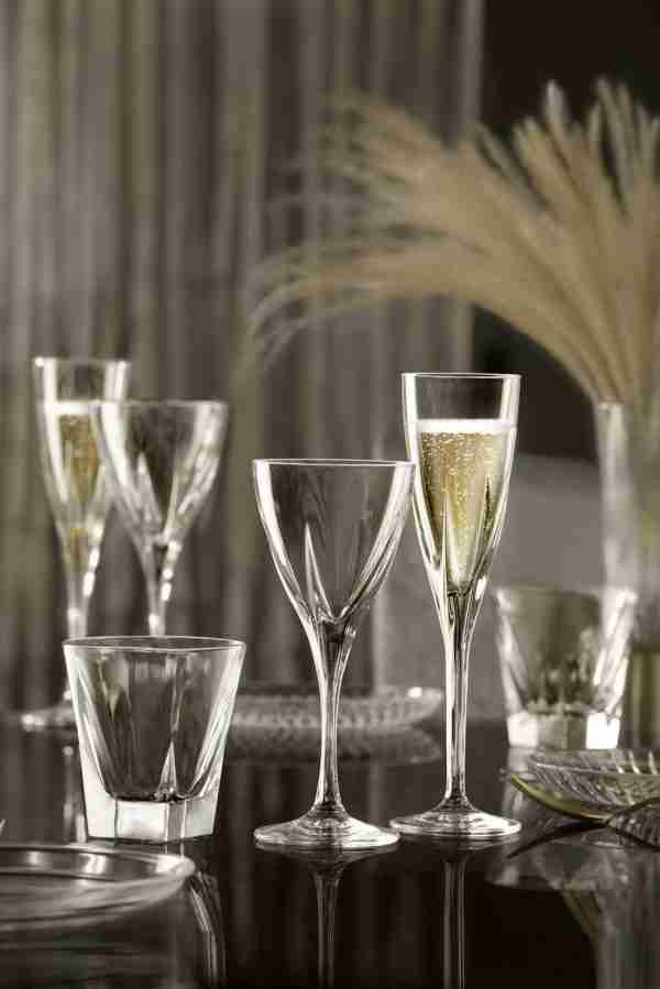RCR Cristalleria Italiana Fusion - 3 - Set of 6 Glass Wine Glasses
