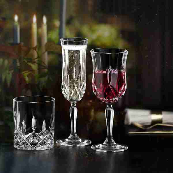 RCR Cristalleria Italiana Opera - 2 - Set of 6 Crystal Wine Glasses