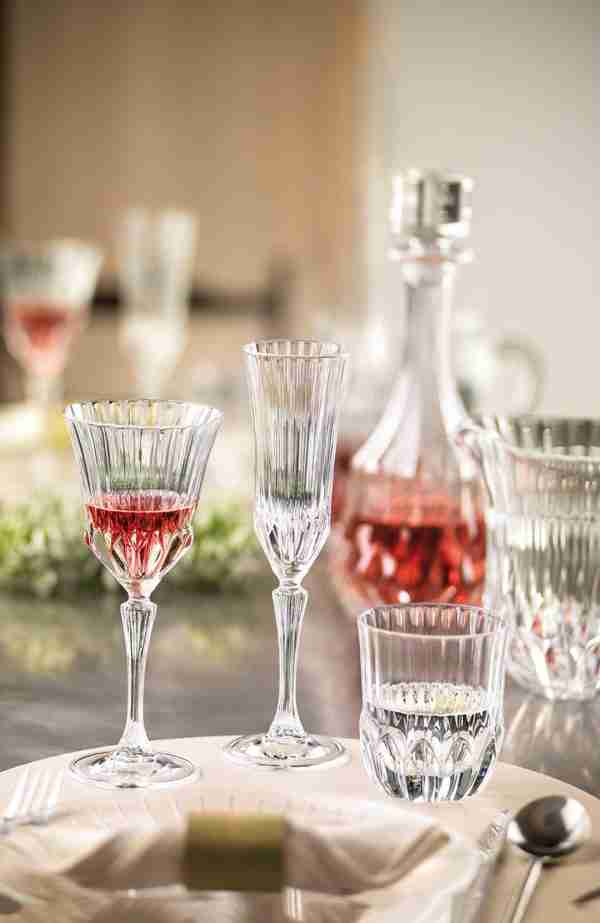 RCR Cristalleria Italiana Adagio - 2 - Set of 6 Glass Wine Glasses