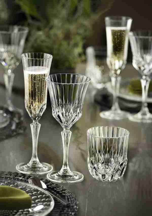 RCR Cristalleria Italiana Adagio - 2 - Set of 6 Glass Wine Glasses