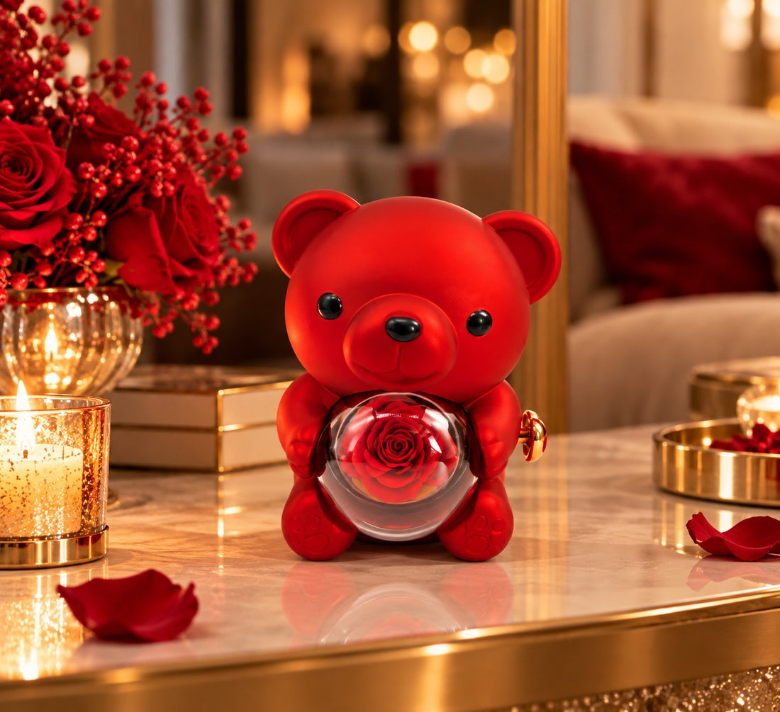 Bonturi Casa Home Decoration Teddy Bear Piccolo Red – Christmas Decorative Bear