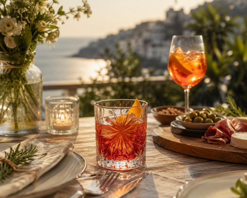 RCR Cristalleria Italiana Oasis - DOF - Set of 6 Glass Glasses