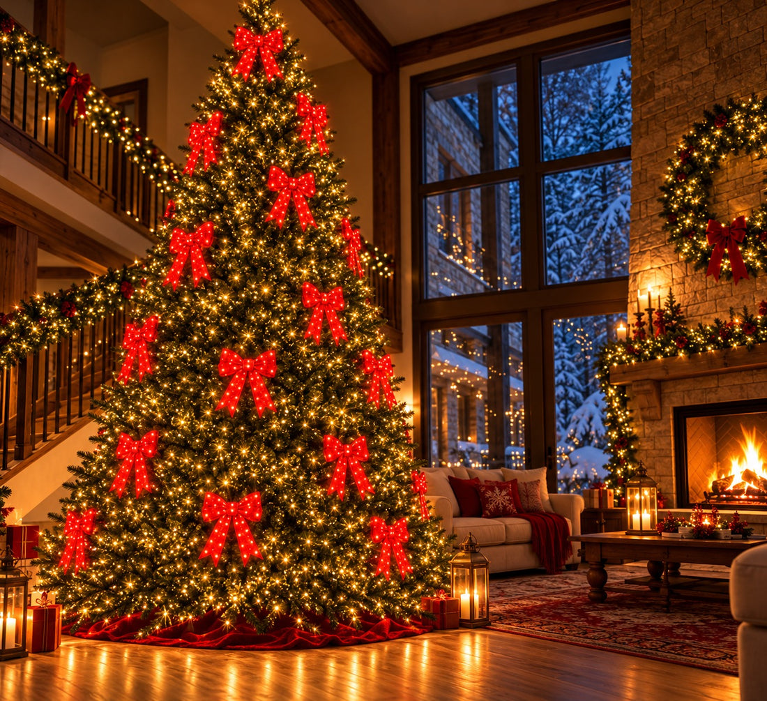 Bonturi Casa Red Bow Led Christmas 50 cm 84 LED IP 44