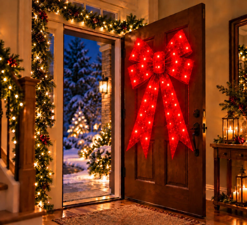 Bonturi Casa Red Bow Led Christmas 120cm 168 LED ip 44