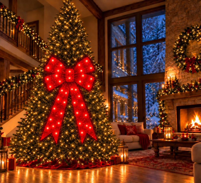 Bonturi Casa Red Bow Led Christmas 160cm 216 LED IP 44