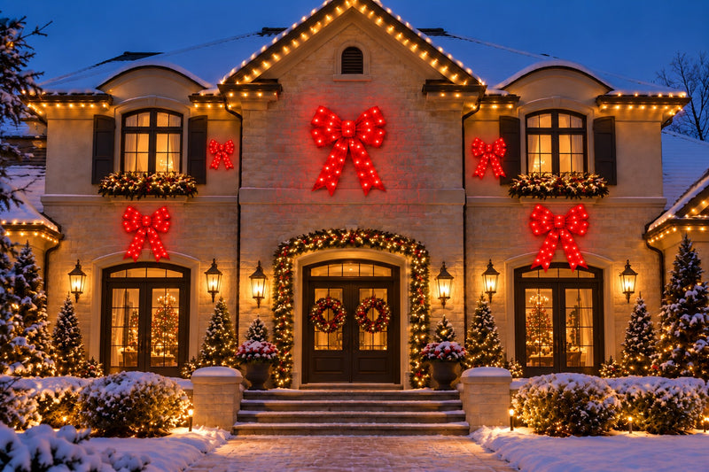 Bonturi Casa Red Bow Led Christmas 160cm 216 LED IP 44