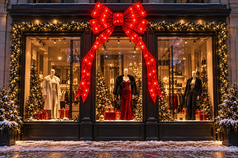 Bonturi Casa Fiocco Rosso Led Christmas 210cm 368 LED IP 44